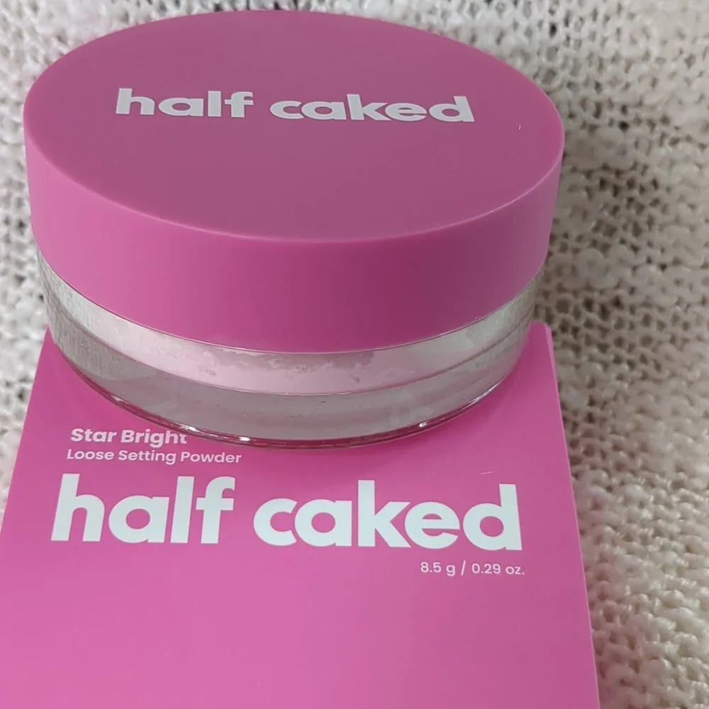 Half Caked Star Bright Loose Setting Powder in Pink, 8.5g/0.29oz